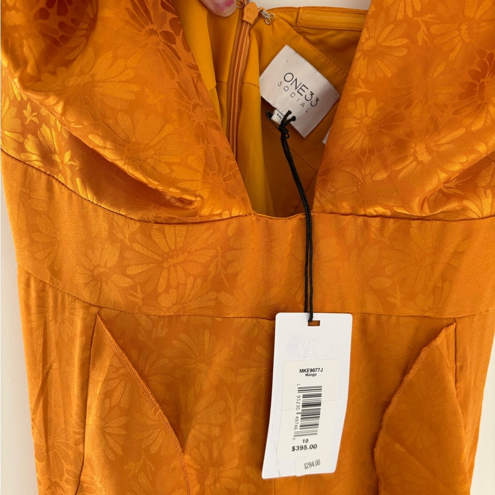 70s Inspired Mustard Yellow Halter Jumpsuit - Picture 4 of 6